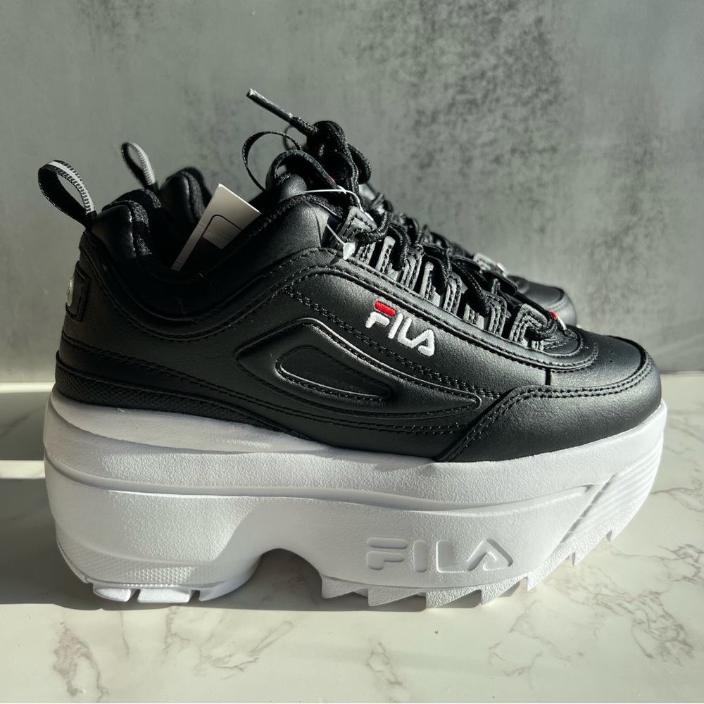 Women’s Fila Disruptor Platform Wedge 🖤 - Picture 4 of 13